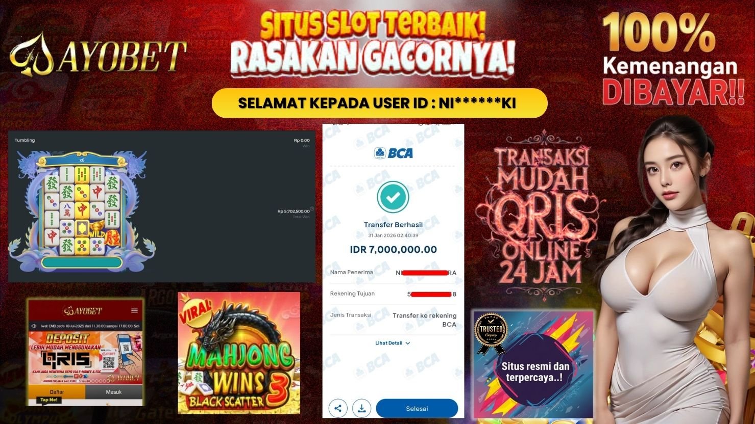 AYOBET JACKPOT SLOT MAHJONG WINS 3 - BLACK SCATTER